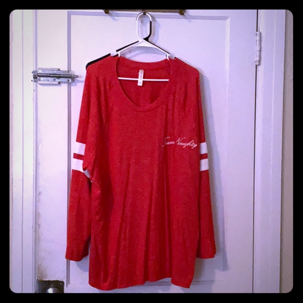 Red Team Naughty Christmas Shirt/Sleep Wear